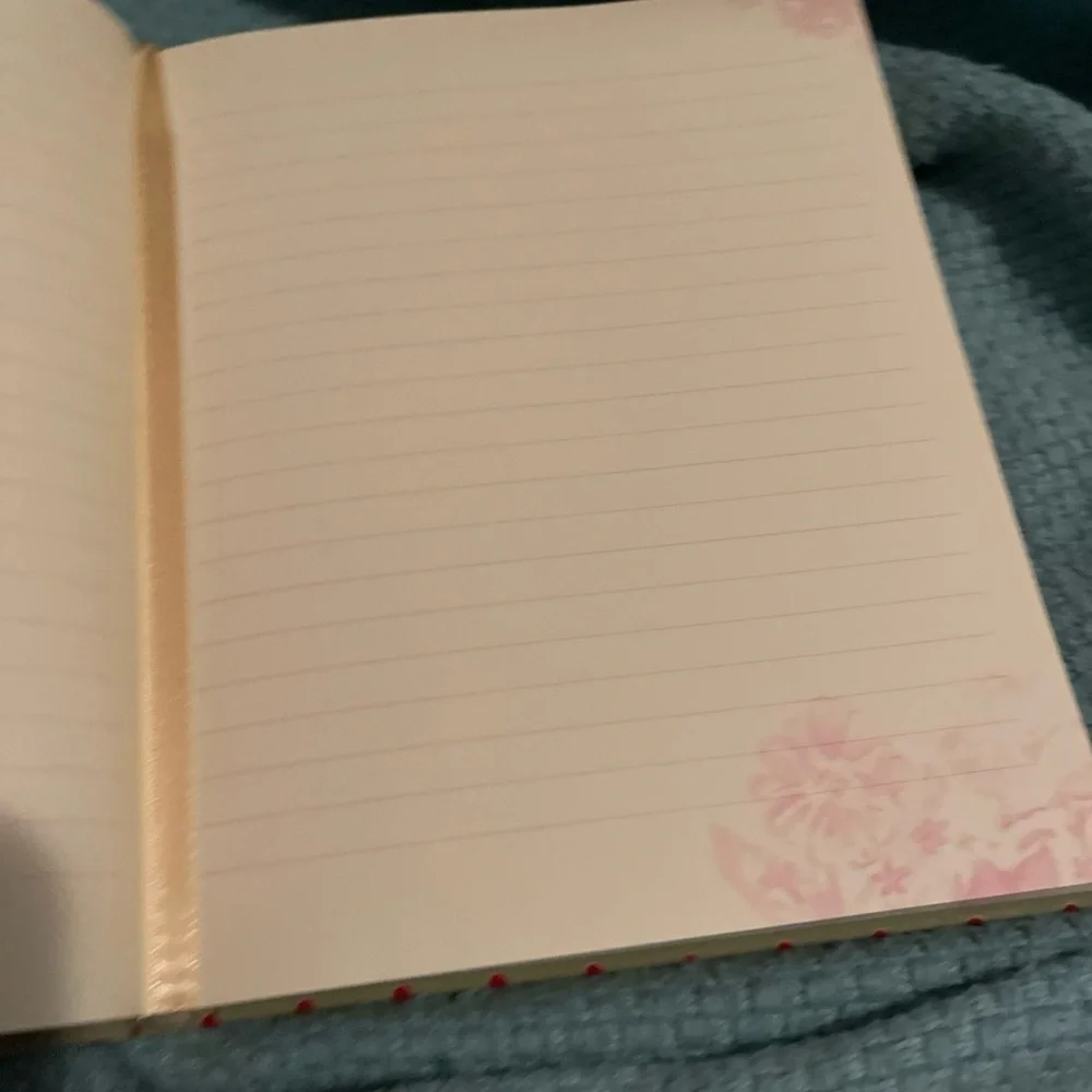 Floral Patterned Notebook with Pink and Green Design April Cornell 2005 - Picture 6 of 9